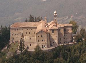 Veduta dall'alto del cenobio di Monte Senario, monte sopra Fiesole